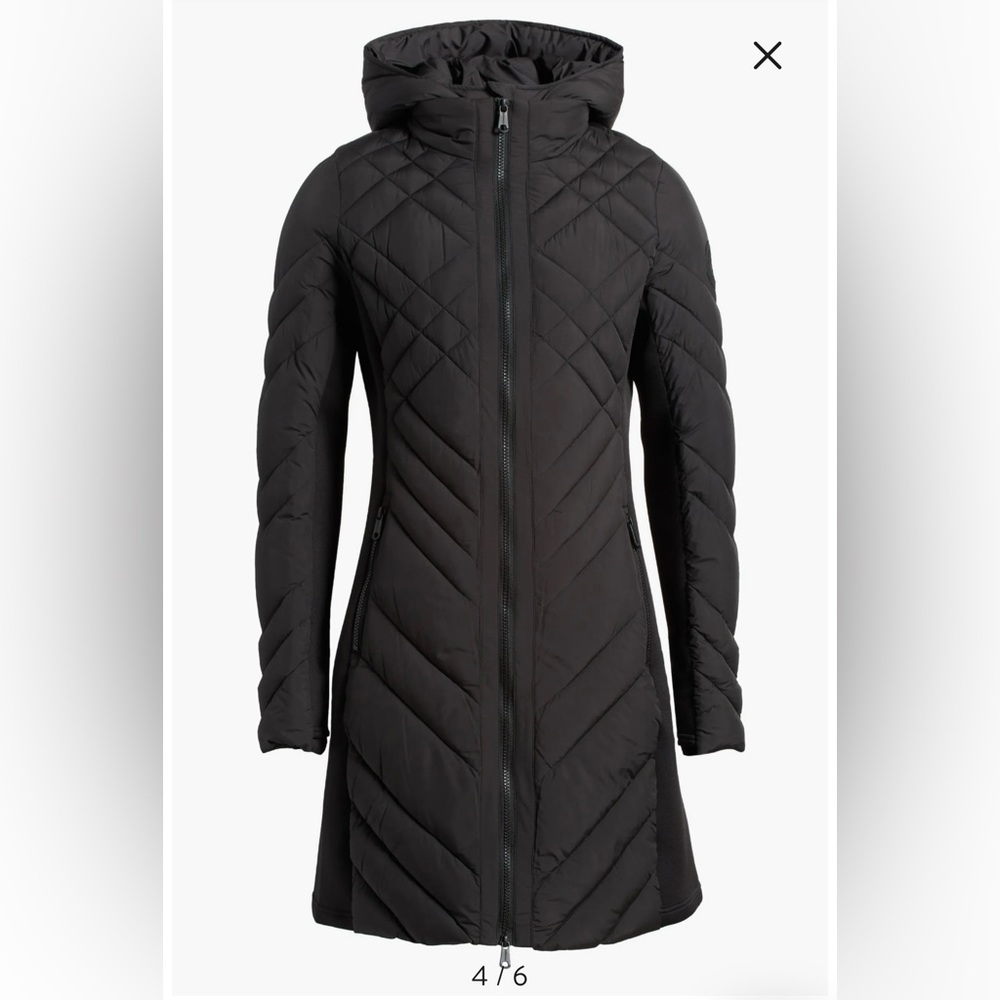 Black Bernardo Hooded Puffer Jacket - XS (NWT)